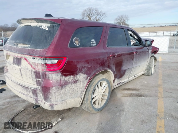 2023 Dodge Durango GT with VIN 1C4RDJDG9PC618841, listed as a IAAI auction lot 40986346 with 22,958 mi miles and . Bid and sale history available at DreamBid. Image 4.
