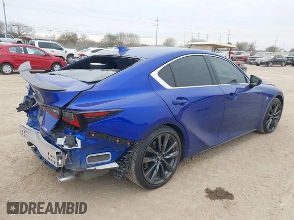 2024 Lexus IS with VIN JTHGZ1B25R5072240, listed as a IAAI auction lot 41628188 with 13,744 mi miles. Bid and sale history available at carsss.com. Image 4.