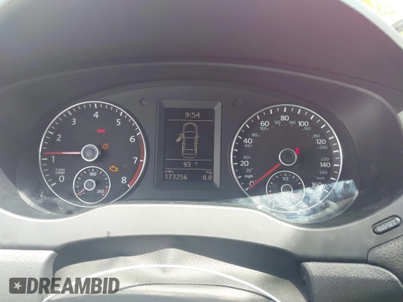 2012 Volkswagen Jetta Autobahn with VIN 3VW567AJ2CM451272, listed as a IAAI auction lot 42534240 with 173,256 mi miles and . Bid and sale history available at DreamBid. Image 7.