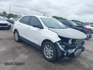2024 Chevrolet Equinox LS with VIN 3GNAXHEG1RL102077, listed as a IAAI auction lot 41650008 with 10,745 mi miles and . Bid and sale history available at DreamBid. Image 1.