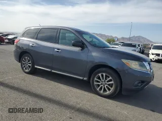 2014 Nissan Pathfinder S with VIN 5N1AR2MM6EC664002, listed as a Copart auction lot 58422385 with 173,711 mi miles and Salvage title. Bid and sale history available at DreamBid. Image 4.