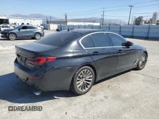 2021 BMW 5 Series 530i with VIN WBA53BH06MWW97316, listed as a Copart auction lot 46530955 with 72,891 mi miles and Salvage title. Bid and sale history available at DreamBid. Image 3.