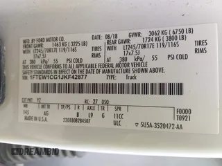 2018 Ford F-150 XL с VIN 1FTEW1CG1JKF42877, выставлен на аукционе IAAI как лот 42362036 с пробегом 192 935 миль миль и . История ставок и продаж доступна на DreamBid. Изображение 9.