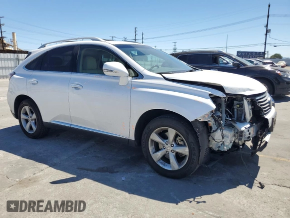 2014 Lexus RX 350 with VIN 2T2ZK1BA9EC140666, listed as a Copart auction lot 62848395 with 103,135 mi miles and Salvage title. Bid and sale history available at DreamBid. Image 4.