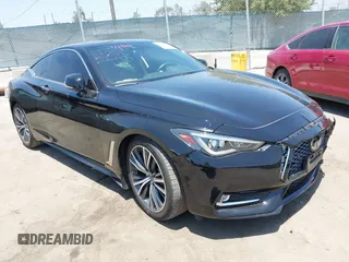 2022 Infiniti Q60 Luxe with VIN JN1EV7KK4NM600814, listed as a IAAI auction lot 42555029 with 27,844 mi miles and . Bid and sale history available at DreamBid. Image 1.
