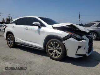 2019 Lexus RX 450h with VIN 2T2BGMCA0KC041135, listed as a Copart auction lot 58092455 with 97,599 mi miles and Salvage title. Bid and sale history available at DreamBid. Image 4.
