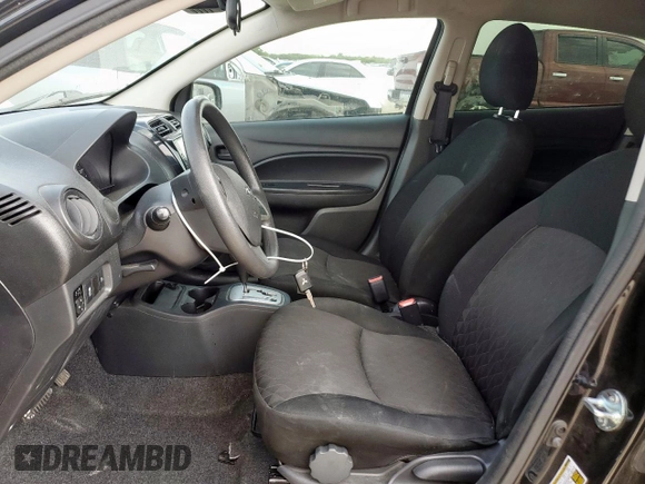 2021 Mitsubishi Mirage ES with VIN ML32AUHJXMH009762, listed as a Copart auction lot 57214675 with 49,333 mi miles and Salvage title. Bid and sale history available at DreamBid. Image 7.