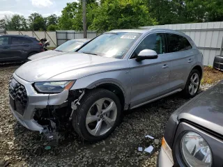 2022 Audi Q5 S line Premium Plus with VIN WA1EAAFY6N2134605, listed as a Copart auction lot 59351045 with 30,479 mi miles and Salvage title. Bid and sale history available at DreamBid. Image 1.