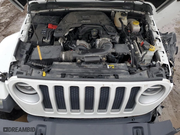 2018 Jeep Wrangler Unlimited Sahara with VIN 1C4HJXEGXJW176499, listed as a Copart auction lot 47296575 with 0 mi miles and Salvage Title. Bid and sale history available at carsss.com. Image 11.