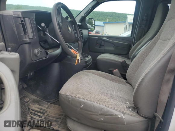 2012 Chevrolet Express Passenger 1LT with VIN 1GAZG1FG9C1143775, listed as a Copart auction lot 58383685 with Not provided miles and Salvage title. Bid and sale history available at DreamBid. Image 7.