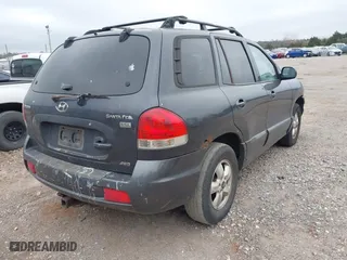 2005 Hyundai Santa Fe GLS with VIN KM8SC73E05U865692, listed as a IAAI auction lot 41914424 with 277,541 mi miles. Bid and sale history available at carsss.com. Image 4.
