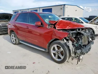 2018 Mercedes-Benz GLE 350 with VIN 4JGDA5JB5JB061874, listed as a Copart auction lot 64746555 with 96,356 mi miles and Salvage title. Bid and sale history available at DreamBid. Image 4.