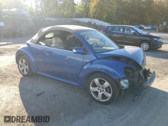 2007 Volkswagen Beetle with VIN 3VWSG31Y27M412239, listed as a Copart auction lot 75614604 with Not provided miles and Salvage title. Bid and sale history available at DreamBid. Image 4.