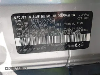 2022 Mitsubishi Outlander ES with VIN JA4J4TA80NZ046567, listed as a IAAI auction lot 41137368 with 69,027 mi miles. Bid and sale history available at carsss.com. Image 9.