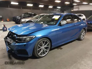 2016 BMW 2 Series M235i with VIN WBA1J7C58GV360712, listed as a IAAI auction lot 41975610 with 18,258 mi miles. Bid and sale history available at carsss.com. Image 2.