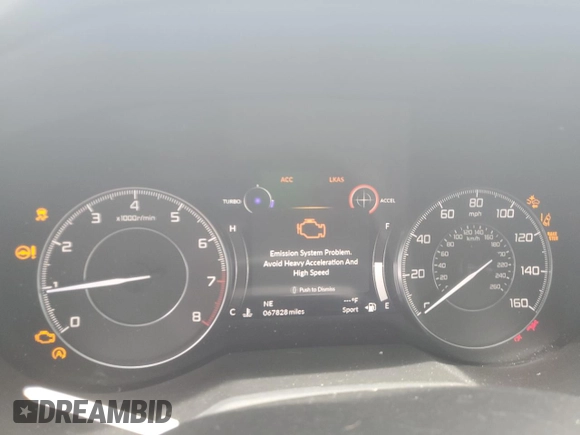 2020 Acura RDX with VIN 5J8TC1H33LL017162, listed as a Copart auction lot 63294595 with 67,828 mi miles and Salvage title. Bid and sale history available at DreamBid. Image 9.