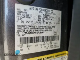 2012 Ford Expedition Max King Ranch z VIN 1FMJK1H5XCEF06961, wystawiony jako Copart lot #50942505 z przebiegiem 188 356 mil mil oraz Szkoda całkowita • Salvage title. Historia ofert i sprzedaży dostępna na DreamBid. Obrazek 13.