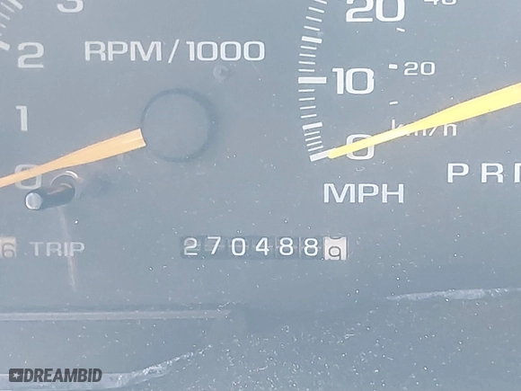 1998 Chevrolet Tahoe with VIN 1GNEK13R7WJ367763, listed as a IAAI auction lot 41442910 with 270,488 mi miles. Bid and sale history available at carsss.com. Image 7.