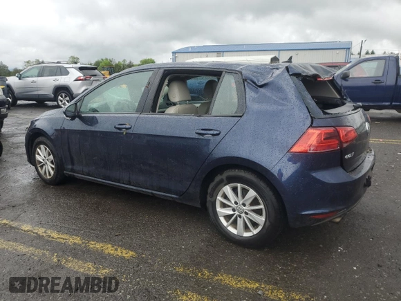 2015 Volkswagen Golf TSI S с VIN 3VW217AU8FM014179, выставлен на аукционе Copart как лот 57909985 с пробегом 69 224 миль миль и Списание • Salvage title. История ставок и продаж доступна на DreamBid. Изображение 2.