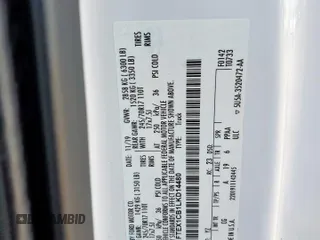 2020 Ford F-150 XL with VIN 1FTEX1CB1LKD14480, listed as a Copart auction lot 59395645 with 189,012 mi miles and Salvage title. Bid and sale history available at DreamBid. Image 12.