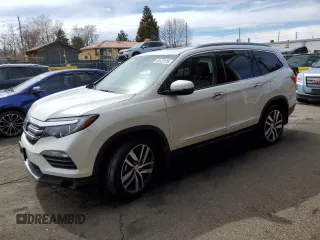 2017 Honda Pilot Elite with VIN 5FNYF6H09HB019359, listed as a Copart auction lot 49172175 with 25,167 mi miles and Salvage Title. Bid and sale history available at DreamBid. Image 1.