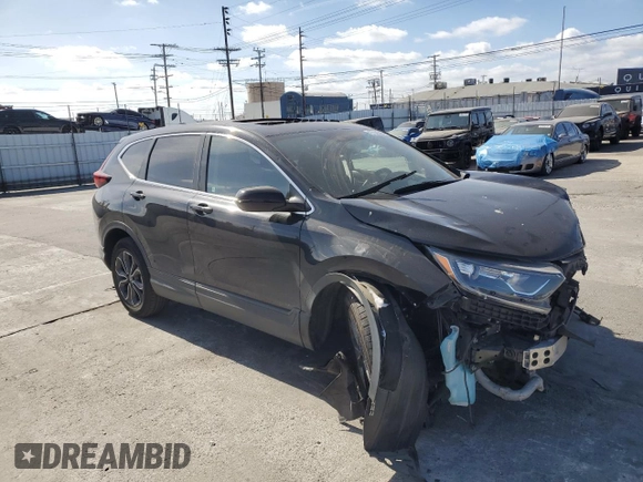 2021 Honda CR-V EX with VIN 2HKRW2H56MH643138, listed as a Copart auction lot 47658565 with 0 mi miles and Salvage Title. Bid and sale history available at carsss.com. Image 4.