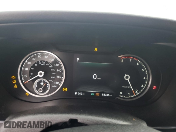 2022 Genesis G70 2.0T with VIN KMTG34TA2NU088116, listed as a Copart auction lot 85489634 with 83,335 mi miles and Clean Title. Bid and sale history available at DreamBid. Image 9.