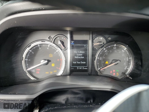 2021 Toyota 4Runner Limited with VIN JTEKU5JR1M5879911, listed as a Copart auction lot 88809235 with 51,413 mi miles and Salvage title. Bid and sale history available at DreamBid. Image 9.