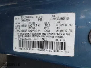 2003 Dodge Ram 1500 ST with VIN 1D7HU18D63S353460, listed as a IAAI auction lot 41447273 with 101,038 mi miles. Bid and sale history available at carsss.com. Image 9.