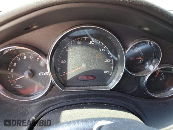 2008 Pontiac G6 1SV Value Leader with VIN 1G2ZF57B084197755, listed as a Copart auction lot 65535095 with 147,679 mi miles and Clean title. Bid and sale history available at DreamBid. Image 9.
