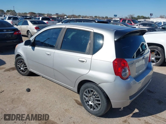 2009 Chevrolet Aveo 1LT with VIN KL1TD66E99B630907, listed as a IAAI auction lot 41378480 with 102,906 mi miles and . Bid and sale history available at DreamBid. Image 3.