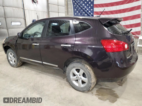 2013 Nissan Rogue S with VIN JN8AS5MV7DW149725, listed as a Copart auction lot 51955665 with 126,479 mi miles and Salvage Title. Bid and sale history available at DreamBid. Image 2.