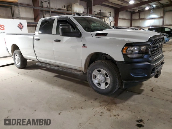 2024 Ram 2500 Tradesman with VIN 3C6UR5HL6RG328526, listed as a Copart auction lot 53065585 with 4,641 mi miles and Salvage title. Bid and sale history available at DreamBid. Image 4.