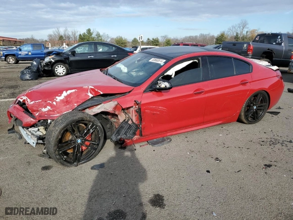 2015 BMW 6 Series 650i with VIN WBA6B2C57FGB99619, listed as a Copart auction lot 83660614 with 51,551 mi miles and Salvage Title. Bid and sale history available at carsss.com. Image 1.