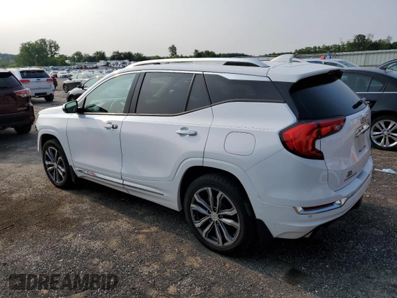 2018 GMC Terrain Denali z VIN 3GKALXEX6JL282177, wystawiony jako Copart lot #60622865 z przebiegiem 78 034 mil mil oraz Czysty tytuł • Clean title. Historia ofert i sprzedaży dostępna na DreamBid. Obrazek 2.