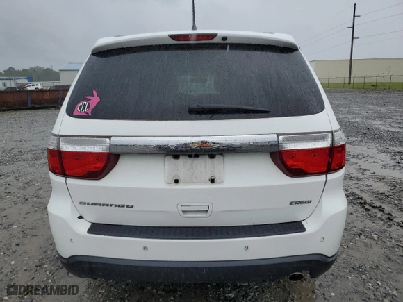 2013 Dodge Durango Crew with VIN 1C4RDHDG4DC535385, listed as a Copart auction lot 50942175 with 211,719 mi miles and Salvage Title. Bid and sale history available at carsss.com. Image 6.