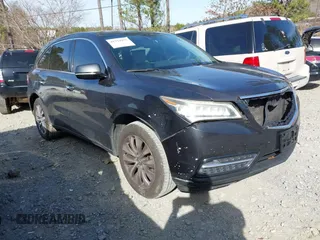 2015 Acura MDX Tech Pkg with VIN 5FRYD4H46FB010580, listed as a IAAI auction lot 41754957 with 208,121 mi miles. Bid and sale history available at carsss.com. Image 1.