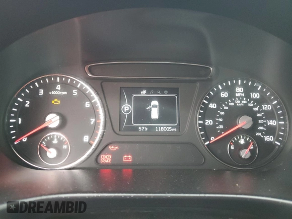 2016 Kia Sorento LX with VIN 5XYPG4A35GG119421, listed as a Copart auction lot 45376085 with 118,005 mi miles and Clean Title. Bid and sale history available at DreamBid. Image 9.