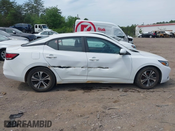 2021 Nissan Sentra SV with VIN 3N1AB8CV5MY247808, listed as a IAAI auction lot 42012583 with 58,585 mi miles and . Bid and sale history available at DreamBid. Image 6.