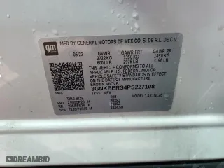 2023 Chevrolet Blazer RS with VIN 3GNKBERS4PS227108, listed as a Copart auction lot 46997155 with 29,228 mi miles and Salvage Title. Bid and sale history available at carsss.com. Image 14.