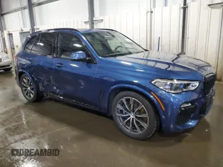 2021 BMW X5 xDrive45e z VIN 5UXTA6C07M9H87685, wystawiony jako Copart lot #54844365 z przebiegiem 61 969 mil mil oraz Szkoda całkowita • Salvage title. Historia ofert i sprzedaży dostępna na DreamBid. Obrazek 4.