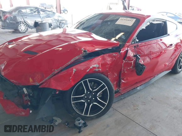 2021 Ford Mustang EcoBoost with VIN 1FA6P8TH7M5134699, listed as a IAAI auction lot 41556892 with 40,783 mi miles. Bid and sale history available at carsss.com. Image 6.