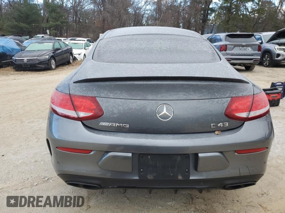 2017 Mercedes-Benz C 43 AMG with VIN WDDWJ6EB4HF556511, listed as a Copart auction lot 82282534 with 145,225 mi miles and Salvage Title. Bid and sale history available at carsss.com. Image 6.