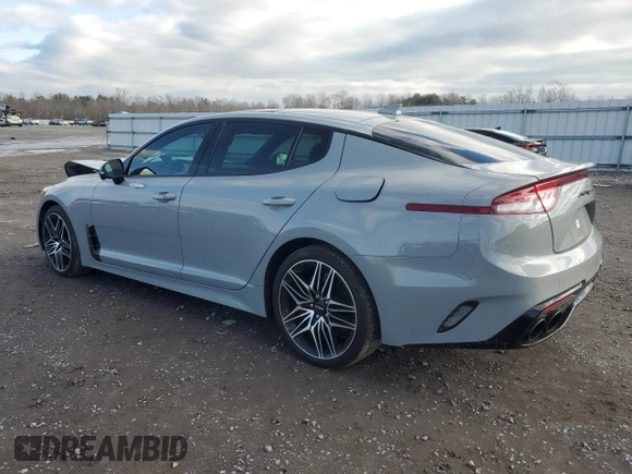2022 Kia Stinger GT2 with VIN KNAE55LC2N6120216, listed as a Copart auction lot 85452554 with 23,896 mi miles and Salvage Title. Bid and sale history available at DreamBid. Image 2.