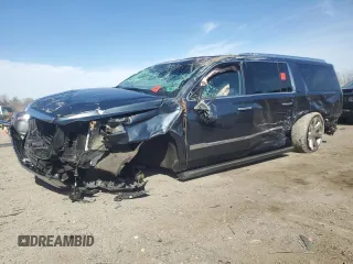 2019 Cadillac Escalade ESV Premium Luxury z VIN 1GYS4JKJ9KR230119, wystawiony jako Copart lot #49811635 z przebiegiem 81 032 mil mil oraz Szkoda całkowita • Salvage title. Historia ofert i sprzedaży dostępna na DreamBid. Obrazek 1.