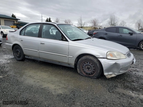 1999 Honda Civic VP with VIN 2HGEJ6616XH529952, listed as a Copart auction lot 49108865 with 120,525 mi miles and Salvage Title. Bid and sale history available at carsss.com. Image 4.
