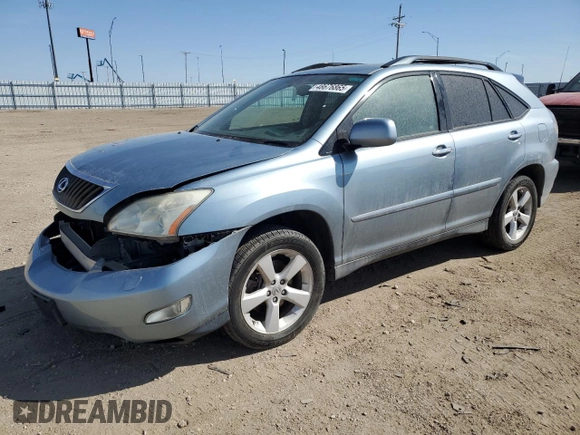 2008 Lexus RX 350 with VIN 2T2GK31U58C050143, listed as a Copart auction lot 48676865 with Not Provided miles and Salvage Title. Bid and sale history available at DreamBid. Image 1.