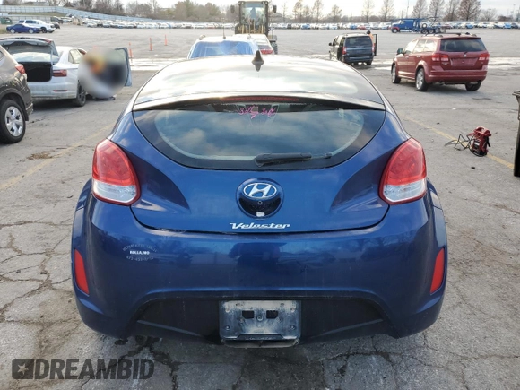 2017 Hyundai Veloster Value Edition with VIN KMHTC6AD0HU320220, listed as a Copart auction lot 85060194 with 115,355 mi miles and Salvage Title. Bid and sale history available at carsss.com. Image 6.