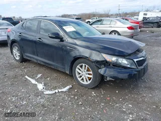 2012 Kia Optima LX with VIN 5XXGM4A7XCG017199, listed as a IAAI auction lot 41811678 with 168,691 mi miles. Bid and sale history available at carsss.com. Image 1.