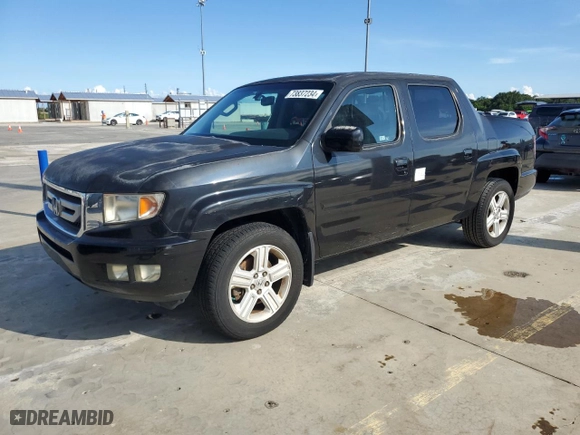 2011 Honda Ridgeline RTL with VIN 5FPYK1F56BB006435, listed as a Copart auction lot 73837234 with 99,034 mi miles and Salvage Title. Bid and sale history available at carsss.com. Image 1.